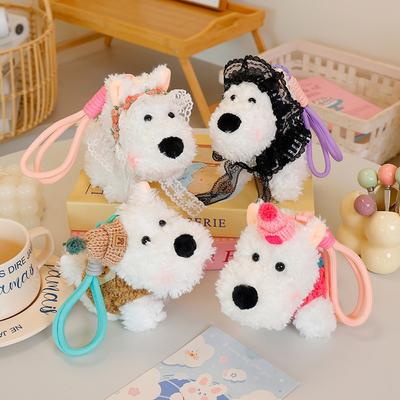 Мягкая игрушка-щенок Кавали, брелок для сумки, креативная плюшевая кукла, милый вест-хайленд-терьер, подарок на день рождения для ребенка.