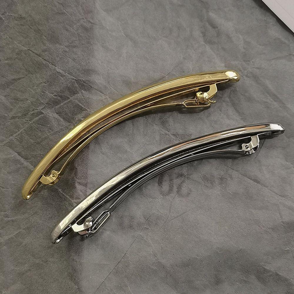 Носите горизонтальную заколку металлическую простую заколку для волос нерегулярные корейские стильные женские аксессуары для волос