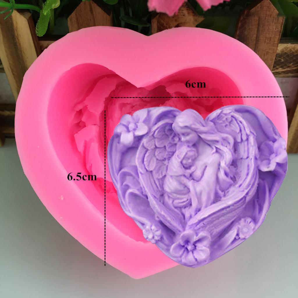DIY 3D Иисус Ангел Детские силиконовые формы формы для мыла ручной работы помадка для украшения шоколада форма из полимерной глины
