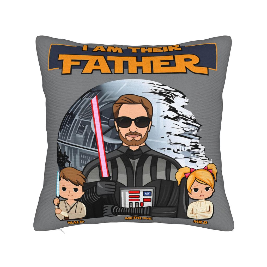 Father Day Dad Est Papa Pillow Case Retro Trendy Pillow Cover Soft Pillowcases For Living Room Bed Chair
