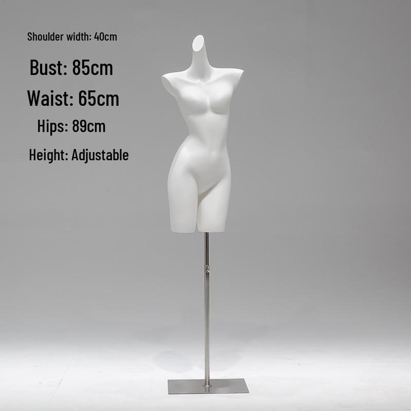Unisex Half-Body Plastic Mannequin for Underwear Display