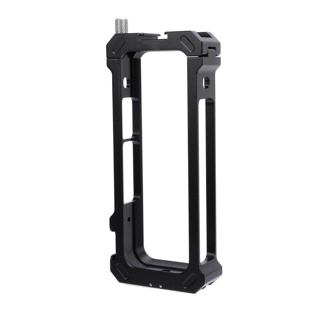 Action Camera Frame with 14 Inch Screw Port Cold Shoe Port Aluminum Alloy Action Camera Cage for