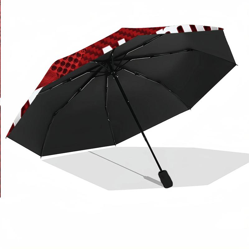 8 Rib Auto Folding Umbrella Aberdeen FC Print Custom Name Text Portable Rain Gear