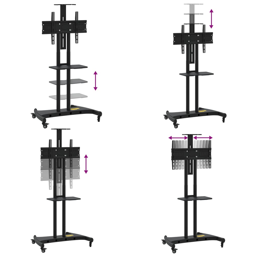 TV Stand on Wheels 32 70 Inch Max VESA 600*400 60 kg