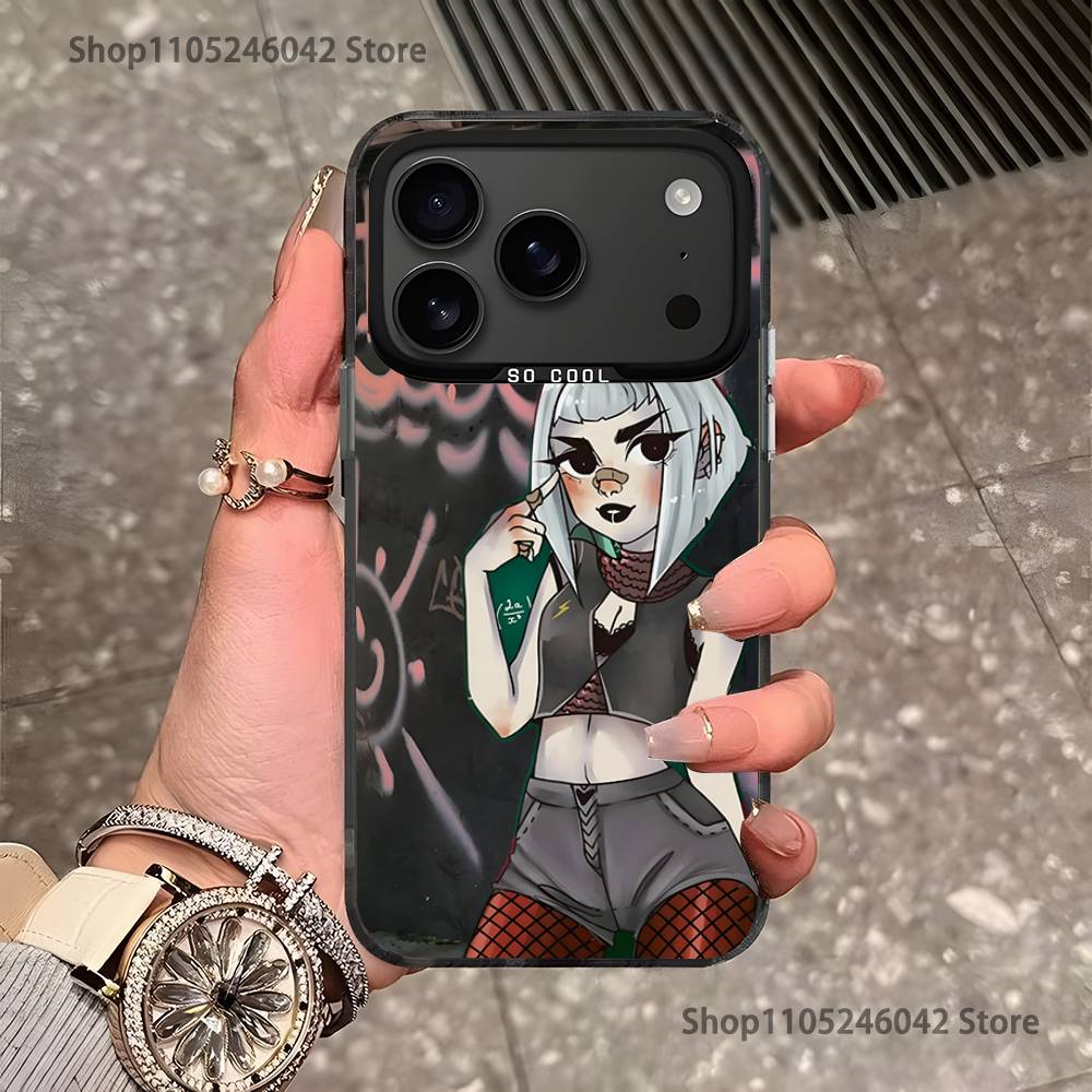 P-Пошлая M-Молли Ремешок Для Черного Конфетного Матового Чехла iPhone 17,16,15,14,13,12,11,Pro,MAX,Plus