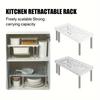 1Pc Retractable Shelf Multifunction Storage Rack Household Sundries Organizer Kitchen Seasoning Bottle Stainless Storage Racks