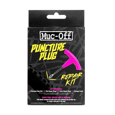 MUC-OFF Розовый портативный набор для ремонта проколов бескамерных шин велосипеда TUBELESS REPAIR