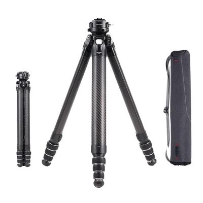 Falcam TreeRoot F38 Pro Карбоновый Штатив для Путешествий с Быстросъемным Замком и Шаровой Головкой 5 кг F22 и Отверстием для Ремешка для Беззеркальных и Видеокамер, 61 дюйм 360°
