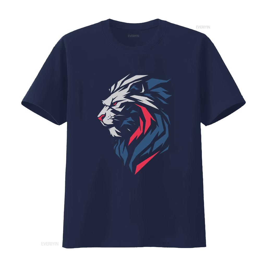 Bold Lion T Shirt Animal Lover Casual Unique for Him Her Cool vintage Washed Unisex Versatile fashion Stylish Slightly