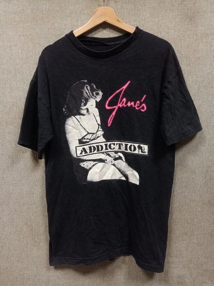 Jane039s Addiction Band Retro Style Black Unisex Tshirt Reprint S5XL KH11092 Unisex T-Shirt