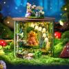 Набор для сборки модели «Бутылка мечты» Сделай сам Миниатюрный кукольный домик Ручная работа 3D-пазл Игрушка для сборки Домашний Креативная комната Спальня Декорация с мебелью