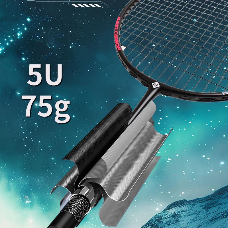 23 фунта бадминтонная ракетка углеродное волокно мужчина женщина взрослый высокая эластичность прочная основная ракетка для атаки защита Соревновательный уровень