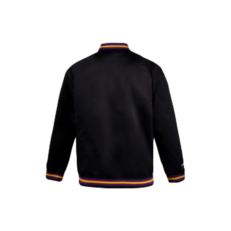 Mitchell Ness Baseball Jackets Men's Black Baseball Collar Moderate STJKMG18013-LALBLCK1