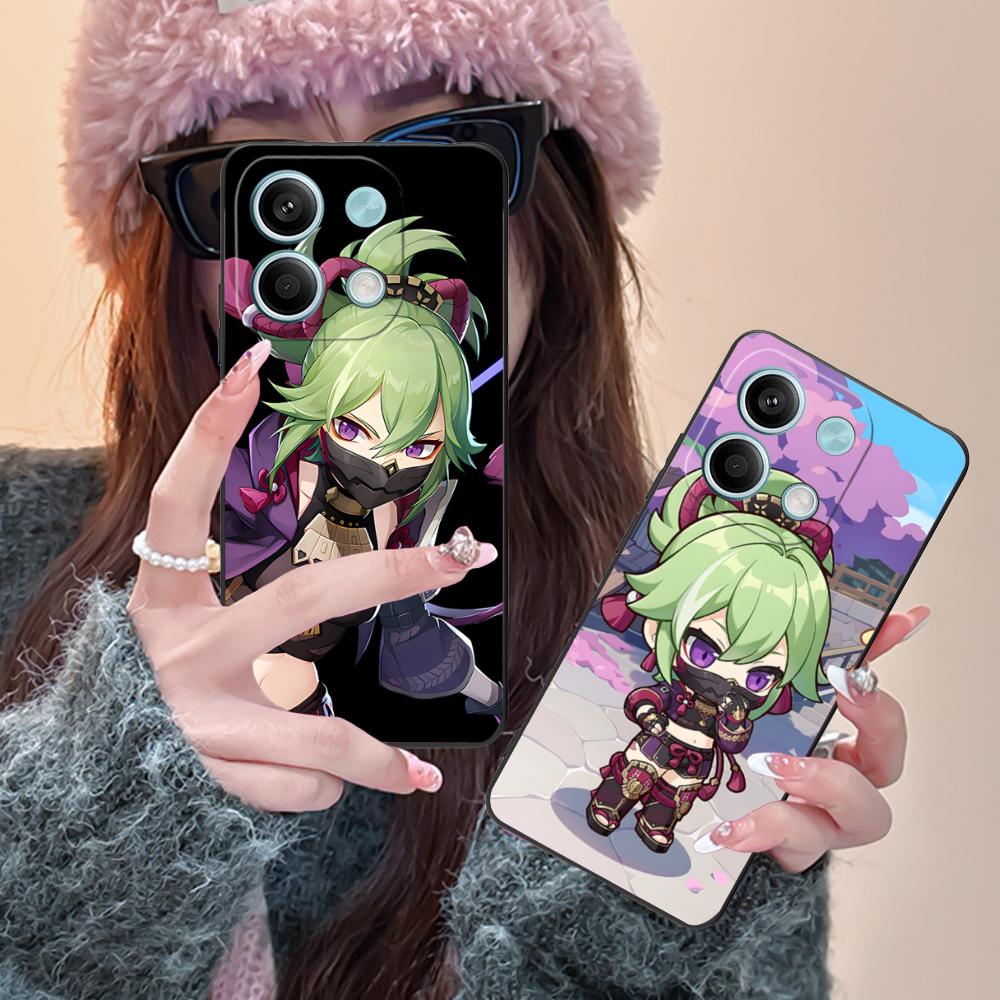 Игровой чехол для мобильного телефона GI Kuki Shinobu для Xiaomi Redmi 15 14 13 12 A5 3 2 1 C Plus 4G 5G Цветной печатный чехол Роскошный чехол