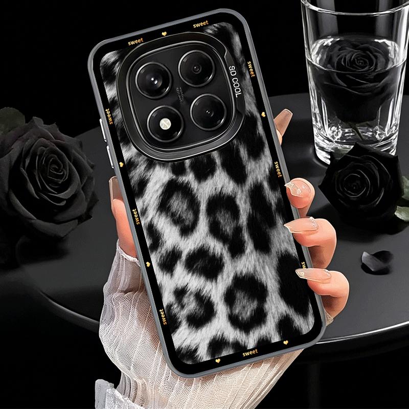 Модный милый чехол для телефона с леопардовым принтом для Xiaomi Redmi Note 13 14 15 Pro Plus 12S 12 11S 11 11T 10S 10 Ударопрочный чехол Ba