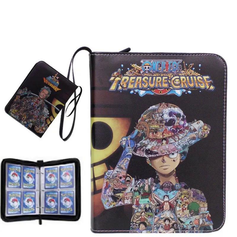 2x2 900pcs Cards Holder Anime Luffy ACE Zoro Game Binder Card Holder Zipper Album Book Capacity R SR TGR GP Collectibles Folder Kids