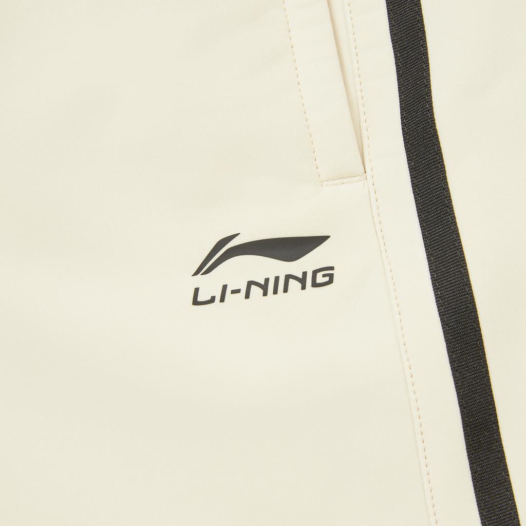 Серия спортивного стиля жизни Li Ning Флисовые теплые брюки с надписью Модные универсальные спортивные повседневные брюки Женские брюки AYKVC34-2