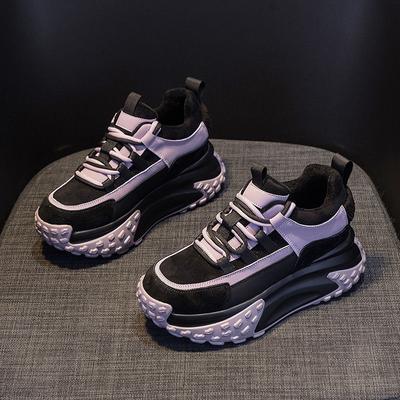 Роскошные 2024 новые женские кроссовки с толстой подошвой, универсальные повседневные кроссовки для бега на весну и осень, дышащие, противоскользящие, спортивные туфли