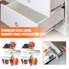2pcs Adjustable Drawer Front Clamps For 10-30mm Thick Panels Stainless Steel Drawer Fixing Clips For Cabinet Drawer Front Mounting Installation