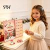 Daily Surprise Hairpins 24-Day Christmas Hair Clip Advent Calendar, Girls Countdown Box with Holiday Gift for Daughter 24 Cute Hairpins, Party