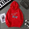 Dragonfly print Hooded Sweatshirts for Spring and Autumn 6813