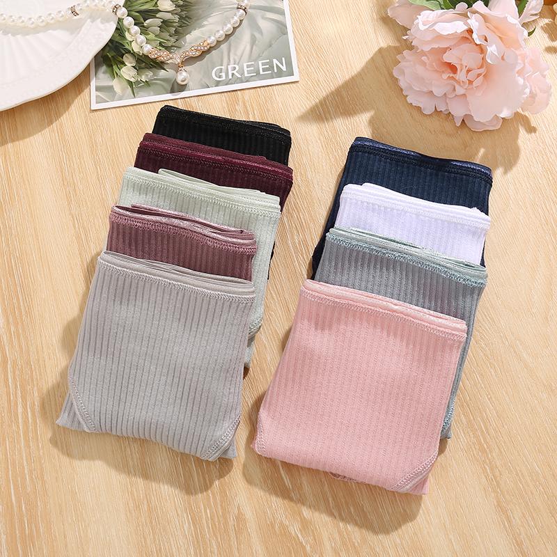 Хлопковое нижнее белье для женщин, сексуальные кружевные трусики-бикини с низкой посадкой, мягкие эластичные женские дерзкие хипстерские трусики