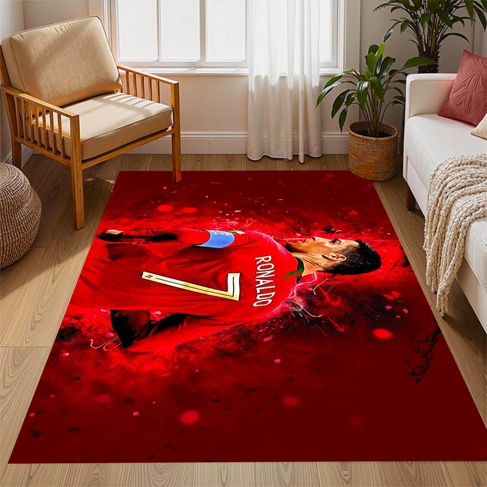 Ronaldo's Legacy Portugal Floor Mat Design for Playrooms Decorate room Dining Room Outdoor Antislip Carpet Anime Office Decor Birthday/Christmas Gift