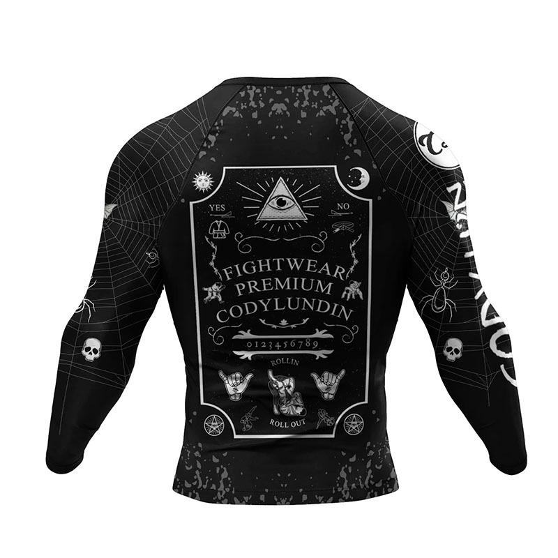 New MMA Boxing Rashguard T-shirt+Pant Sets Bjj Jiu jitsu Grappling Shorts Rash Guard Sublimation Printing Sportswear Mma Clothes