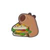 Creative Capybara Enamel Pins Lapel Brooches Cowboy OilPainting Car Burger Sandwich Dagger Funny Capybara Cartoon Badge Jewelry
