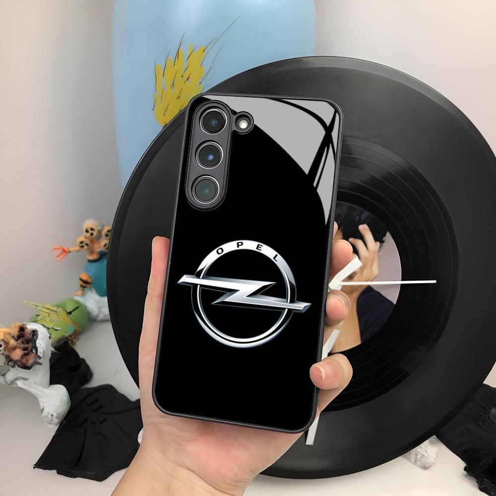 Cool O-Opel Car Phone Case For Samsung Galaxy S25 S24 S23 S22 S20 S21 Note20 Ultra Plus Fe Colored Silver Cover mab056