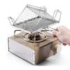 Stainless Steel Camping Stove Toaster With Handle Portable Toaster Durable Outdoor Toaster  Camping