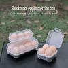 1Pcegg Box 3/4/8 Grids Egg Holder Контейнер для кемпинга на открытом воздухе для пикника Яйца Коробка Чехол Anti-Fall Ящик для хранения яиц Кухонный органайзер