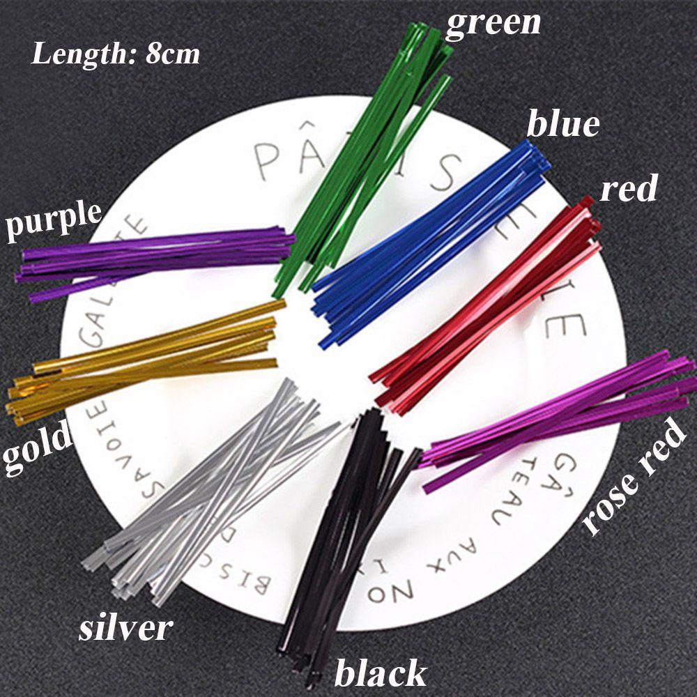 800PCS Ligation Wrapping Baking Twist Ties Pack Sealing Cellophane Bag Metallic Wire