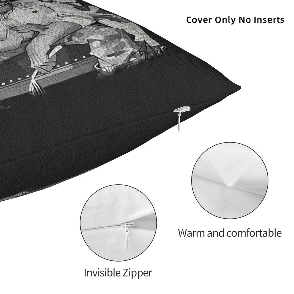 Pillow Case Music Bnad G-Gorillazs Comfy Pillow Cover For Sofa Couch Bed Living Room Novelty Pillowcases