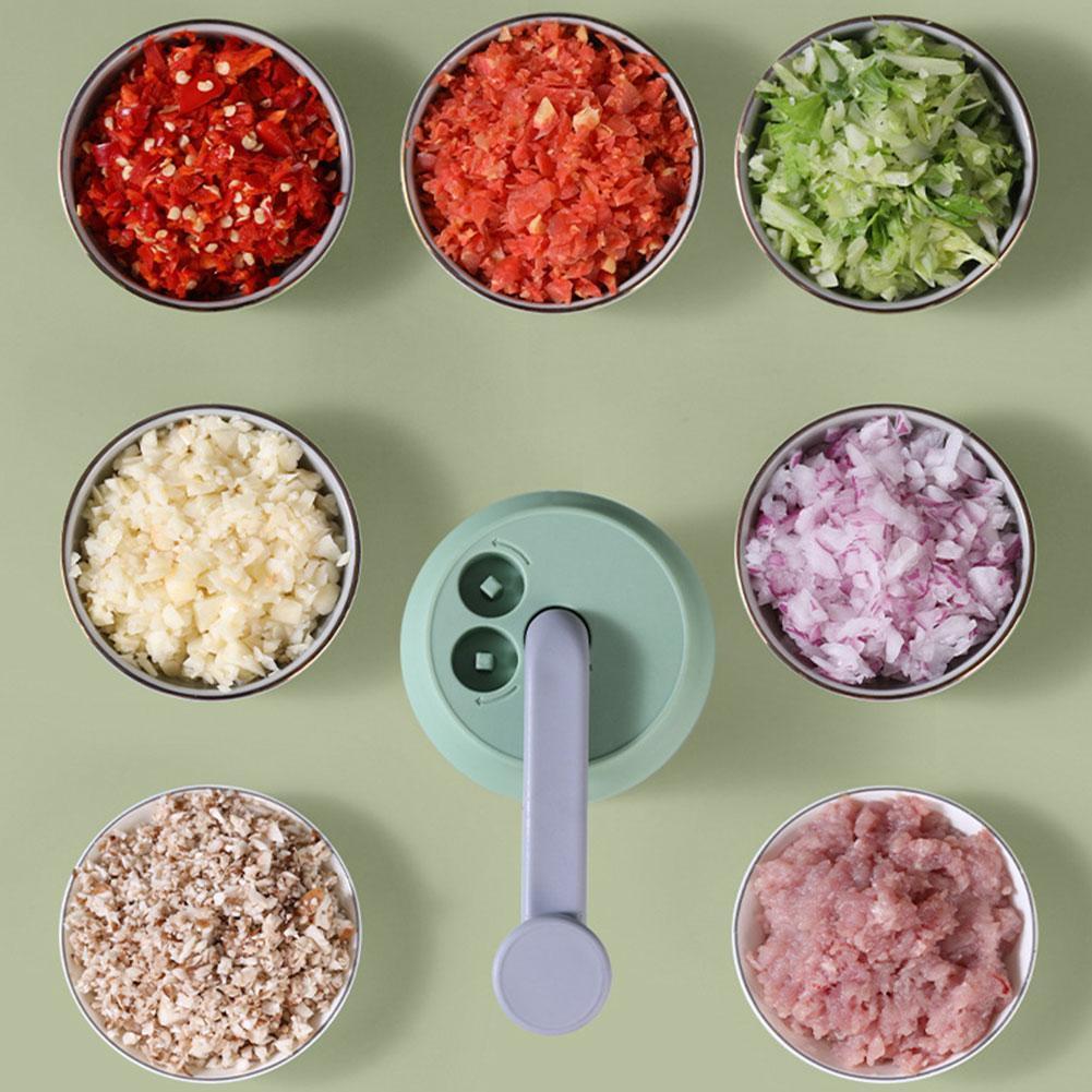 1pc Multifunctional Vegetable Chopper Small Food Processor Manual Tool Food Hand-Cranked Mincer J0J1