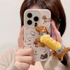 Cute Dachshund Dog Plush Wristband IPhone 16/15 Mobile Phone Case Suitable for Apple 14/13 Promax Cartoon 11