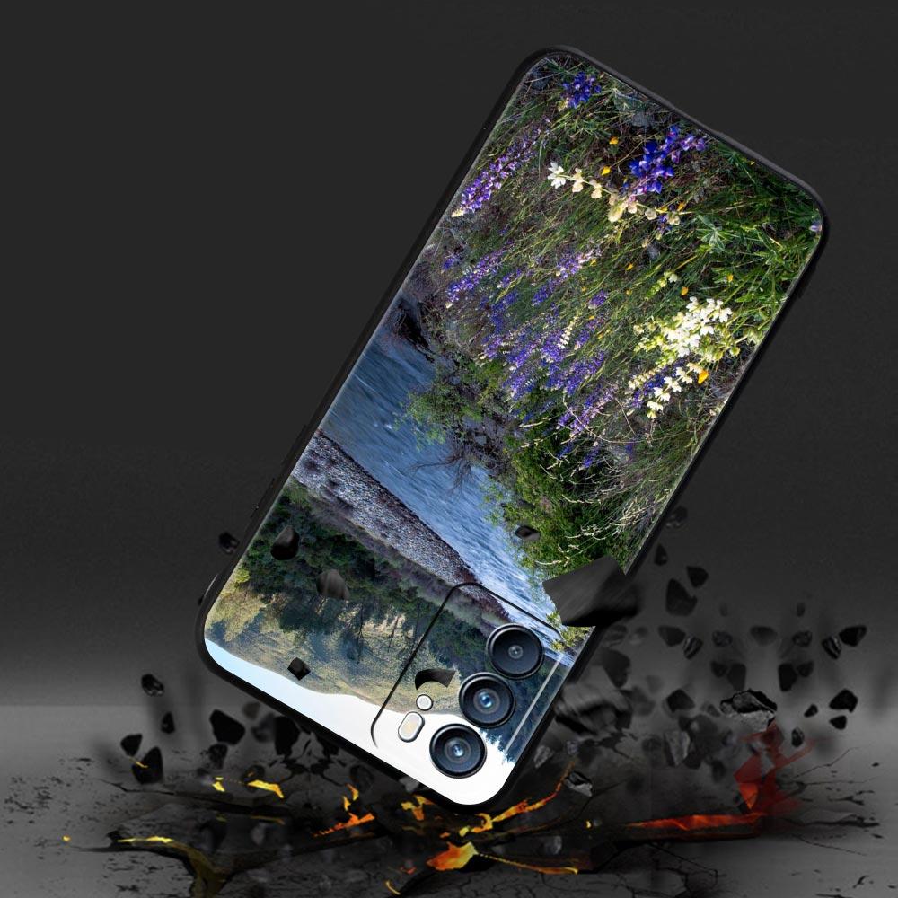 Waterfall Nature Trees Ship Phone Case For Oppo A54 A53 A52 A9 2020 A15 A95 A16 A76 A74 A12 Find X5 SE Reno6 Pro Plus 5G Cover