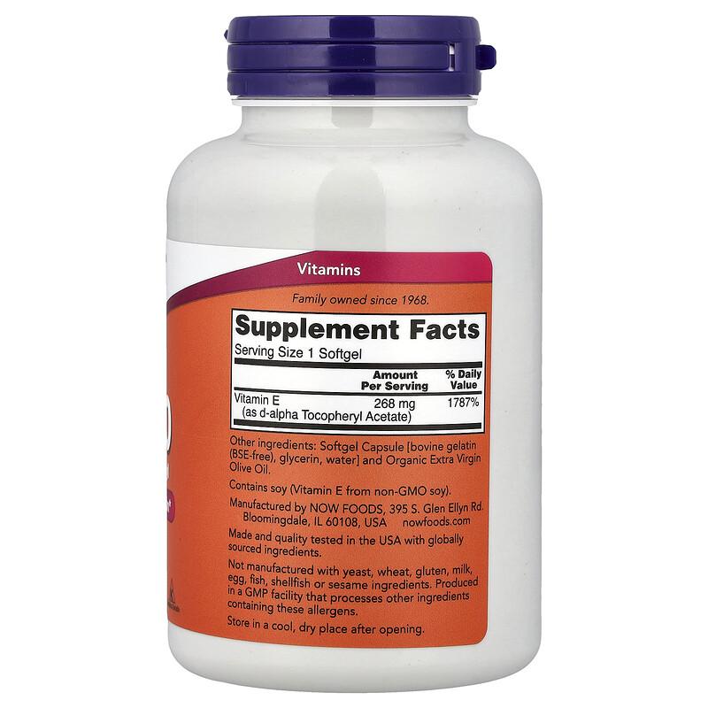 E-400, 268 mg (400 IU), 250 Softgels