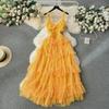 Elegant Backless Gauze Fairy Swing Dress