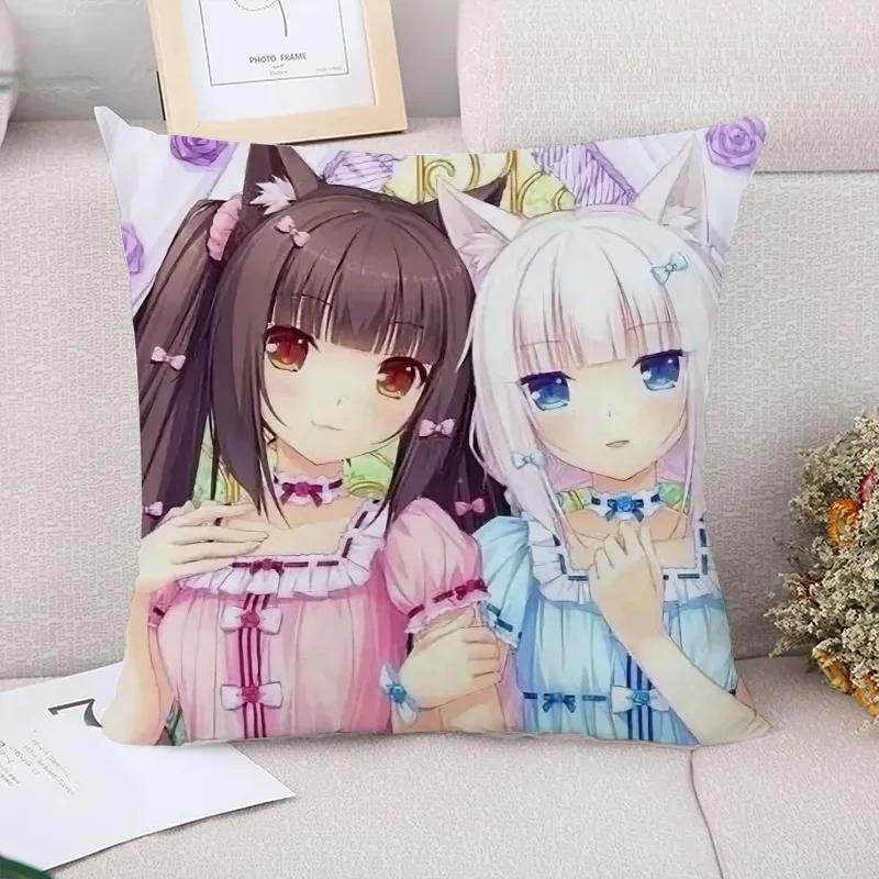 Наволочка NekoPara Наволочки для подушек x Наволочки для подушек для кровати Наволочки для подушек Пилов Кейс Украшение для автомобиля Наволочка