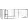 VidaXL Outdoor Kennel Steel 12.1 M²