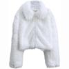 Women's Fur Coat Colorful Fluffy Pink Lamb Fur Faux Fur Coat Sheepskin Coat Winter Faux Fur Coat