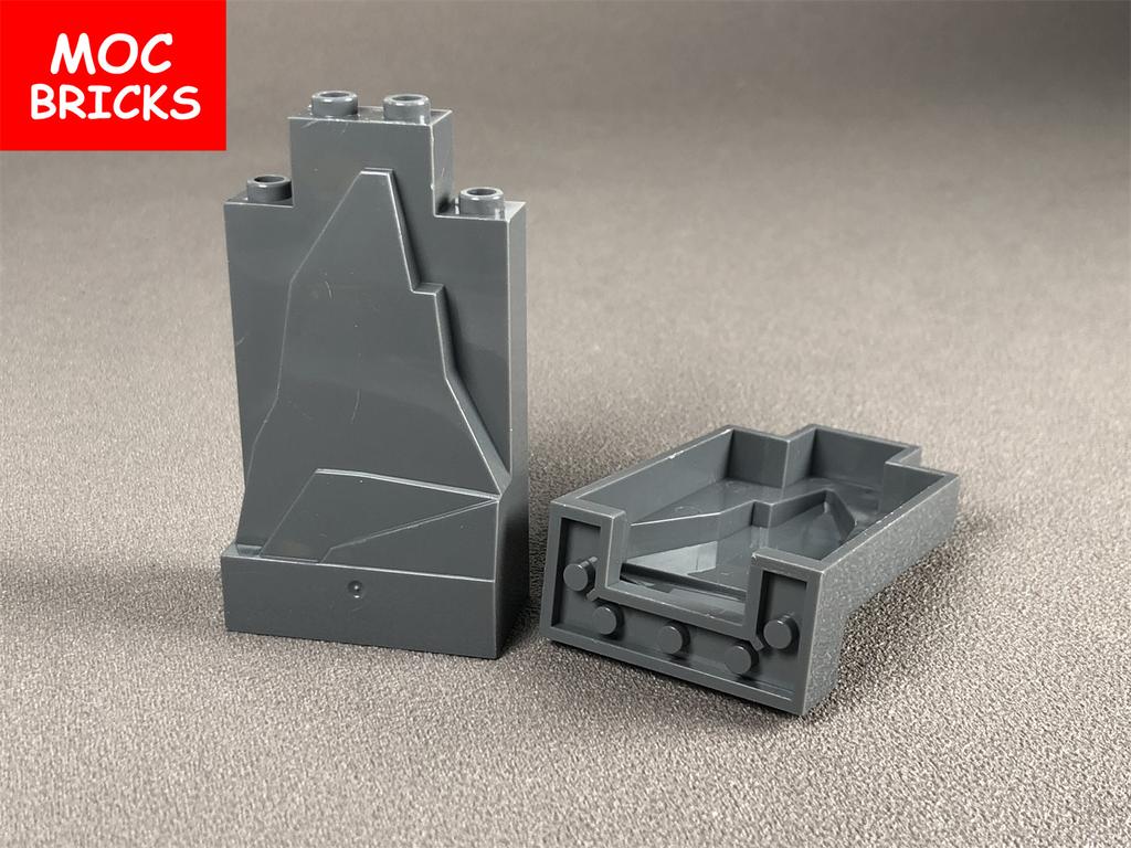 50pcs/lot MOC Bricks Iceberg water Light Blue with Glitter 2X4X6 fit with 47847 City Model Building Block Kids Toys Gifts