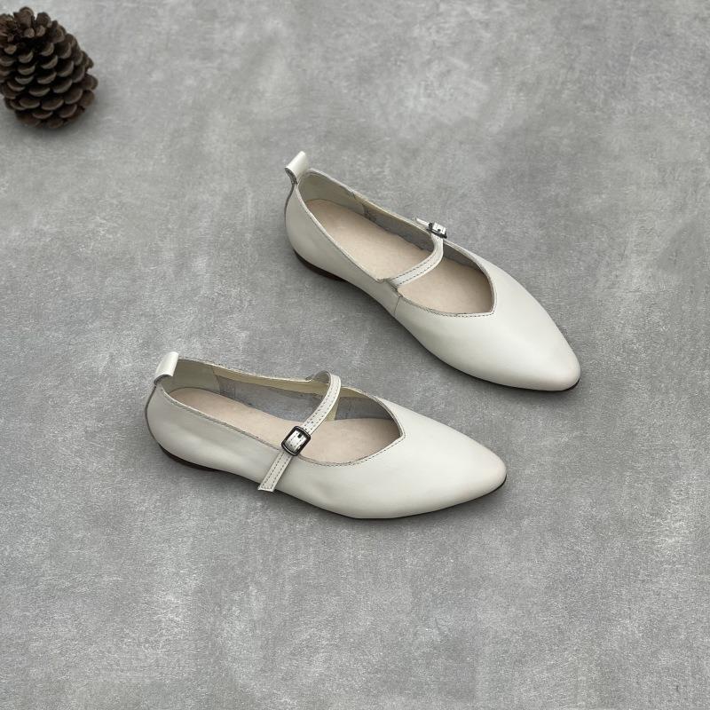 Новые туфли-лодочки с острым носком, с одинарным вырезом, плоские, простые и универсальные, женские