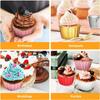 50Pcs Foil Muffin Cupcake Liner Cake Wrappers Holders Baking Cup Tray Case Cake Paper Cups Pastry Tools for Wedding Birthday