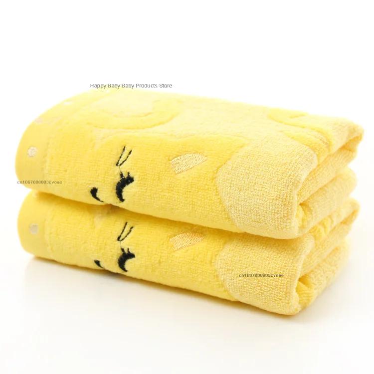 1pc Soft Children Baby Towel Washcloth Bathing Feeding Cartoon Cat Cotton Towel for Newborn Infant Handkerchief Shower Cloth
