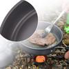 Outdoor Tableware Equipment with Storage Bag Portable Cookware Equipment Foldable Spoon/Fork/Knife for Hiking Picnic