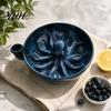Strawberry Cleaning Basin Self Spinning Ceramic Berry Washing Bowl, Octopus Shape 360 Degree Vortex Grape Rinsing Basket Colander, Integrated