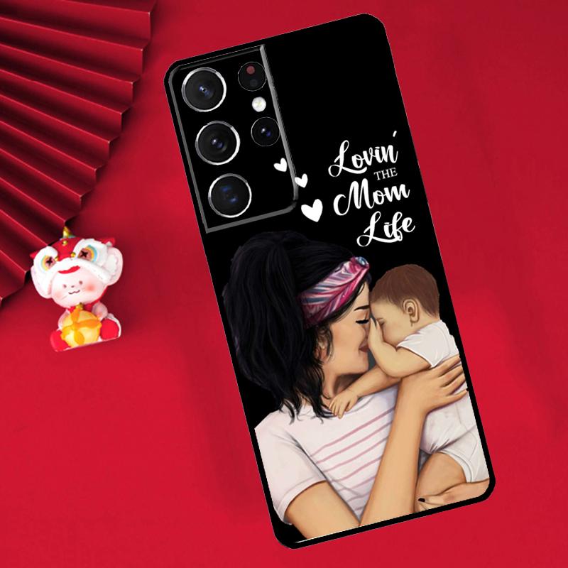 Чехол 'Супер Папа Мама Малышка Двойняшки' для Samsung Galaxy S26 S25 S24 Ultra S21 S20 S22 S23 Ultra S10 Plus S25 FE Чехол Funda