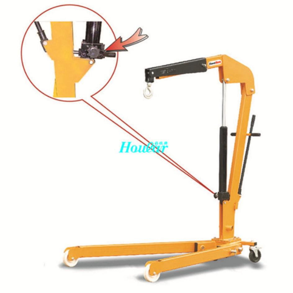 Hoular European Single Girder Crane LH-D10 - Mobile Folding Single Arm Crane for Lifting and Pallet Handling